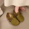 Zapatos casuales de otoño para mujer, slip-on, suela blanda, con sensación de pisar caca, altura dual ajustable estilo Birkenstock, versátiles con hebilla y punta redonda
