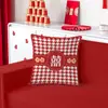 Capas de almofada decorativas com tema de casamento, designs de desenhos animados para celebrações festivas, capas de almofada para sofá, almofadas para cabeceira de cama, enchimentos de almofada não incluídos