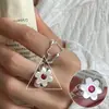 Anel Personalizado de Margarida para Mulheres, Moda Retrô, Design Robusto, Anel Aberto Geométrico Criativo Doce e Descolado, Anel para Dedo Indicador Hip-Hop