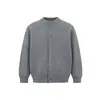 Suéter Abrigo Cardigan Botones Estilo Old Money para Hombre Otoño Invierno Retro Americano Cuello Redondo Tejido Sensación Perezosa Relajada Top