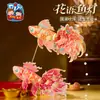 Linternas de Peces con Temática de Flores del Festival de Mediados de Otoño Materiales DIY para que los Niños Hagan Linternas de Peces Dorados de Mano para Sesiones de Fotos al por Mayor