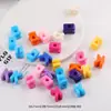 Lanyard para Teléfono Móvil Hecho a Mano DIY de Acrílico con Letras Inglesas de Agujero Grande, Joyería con Cuentas, Material, Accesorios Pequeños
