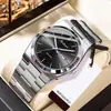 2026 Nuevo Modelo Marca Suiza Ultra-Delgado Reloj para Hombre con Doble Calendario Resistente al Agua Luminoso Reloj de Cuarzo Venta Caliente Transfronteriza