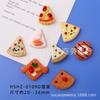 Nuevos accesorios de joyería de resina tridimensional simulada de comida, decoración para funda de teléfono móvil, pegamento crema, paquete de material DIY, pan