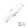 Cuchara Plegable de Acero Inoxidable, Cuchillo Plegable para Cubiertos, Cuchara para Ensalada con Tenedor, Set Portátil para Exterior