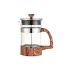 Prensa Francesa de Vidro Espesso Resistente ao Calor Filtro de Aço Inoxidável Cafeteira Doméstica Filtro Prensa Cafeteira Manual Pour-Over Filtro