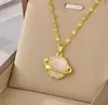 Colar Aço Titânio Feminino Verão Design de Nicho Colar de Luxo Leve Feminino Exquisito Versátil Acessórios de Alta Qualidade Simples
