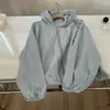 Camisa de Protección Solar de Manga Larga con Capucha y Cremallera Estilo Coreano para Mujer, Cárdigan Delgado Suelto y Casual para Exteriores con Cordón