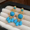 Brincos Vintage Usados Moda Retrô Versátil Ornamentos de Orelha para Mulheres Nicho Luxo Leve Acessórios de Ponta Atacado
