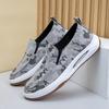 Nuevos Zapatos Casuales para Hombre sin Cordones de Suela Plana, Zapatos Transpirables de Malla para Caminar para Personas de Mediana Edad y Mayores, Zapatos Casuales de Color Sólido