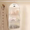 Organizador de calcetines, bolsa de malla colgante para habitaciones de dormitorio, armario, ropa interior y lencería, bolsa de almacenamiento para detrás de la puerta