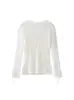 Stock Listo del Fabricante Comercio Exterior Ropa de Mujer al por Mayor 2025 Nuevo Estilo Europeo y Americano Camisa de Manga Larga con Volantes Ajustada de Encaje