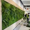 Decoración de pared de fondo anti-decoloración planta artificial pared pared de plantas verdes balcón flores falsas césped de plástico escaparate tienda decoración