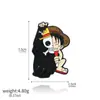 Mercancía de Anime Broches de One Piece: Luffy Sombrero de Paja, Zoro, Ace, Insignias de Barco Pirata