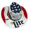 Sombrero de Verano Estilo Americano Estilo Ins Topper Estrella Rayado de Mezclilla Topper Sombrero de Mezclilla Occidental Sombrero de Sol para Viaje
