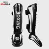 Protectores de Pierna para Boxeo, Protectores de Tibia para Muay Thai, Equipo de Lucha Sanda, Protectores de Pie para Taekwondo, Equipo de Protección para Entrenamiento, Protección de Pantorrilla y Tobillo