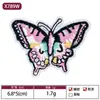 Fábrica de Bordados Foshan Venta al por Mayor Parches Bordados Clásicos de Mariposas para Ropa de Mujer, Pinzas para el Cabello de Mariposa, Parches Hechos a Mano para DIY
