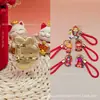Pingente de ouro puro 999 da Kuromi, série Sanrio, cordão Cavalo da Fortuna, um presente para atrair clientes para lojas de ouro