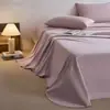 Sábana de cama cepillada de algodón puro simple y gruesa 100% algodón, pieza única, funda de edredón de algodón para otoño e invierno, color sólido, tacto de alta gama, juego de sábanas ajustables de tres piezas
