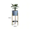 Suporte Moderno Simples Verde para Vasos de Dendrocalamus Prateleira de Flores de Ferro Forjado Multicamadas Rack de Armazenamento de Metal de Chão para Sala de Estar Varanda