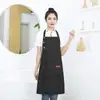 Avental de lona impermeável, feito sob medida para publicidade, catering e restaurantes de hot pot, vestuário de trabalho resistente à sujeira, especializado para empresas, com um toque de alta qualidade e logotipo impresso