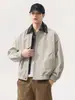 Roupas Masculinas Fengshe / Jaqueta Masculina Vintage de Retalhos Xadrez, Caimento Solto, Nova Coleção de Primavera, Marca Tendência