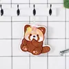 Toalha de Mão Panda em Fleece Coral, Fofa Toalha de Rosto e Mão Estilo Gancho 3D, Toalha Absorvente, Atacado do Fabricante