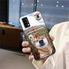 Adequado para Capa de Celular Lingdu, Porta-Cartões Digitais de Identidade, Casal de Qualidade, Fofo, Simples, Homens e Mulheres, Cachorro e Gato Interessantes