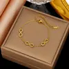 Venta Caliente Transfronteriza Verano Nicho Digital 8 Exquisito Collar Pulsera No se Desvanece Transfronterizo Dongguan Acero de Titanio Nueva Joyería