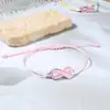 Joyería de Nuevo Cuidado Transfronterizo para la Salud de la Mujer Pulsera de Listón Rosa Día de Cuidado del Seno Pulsera Ajustable Regalo de Vacaciones