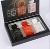 Set de tres piezas de Perfume Femenino de Marca Transfronteriza, Fragancia Fresca Amaderada Floral, Caja de Regalo de Cuatro Piezas para Hombre, Fragancia Ligera de Larga Duración