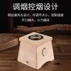Venta al por mayor madera maciza un agujero doble agujero 3/4cm barra de moxa caja de moxibustión moxibustión relámpago moxibustión portátil para el hogar barra de moxa gruesa caja de moxibustión