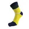 Calcetines de cinco dedos para hombre, hilo de algodón, cintura alta, caña media, calcetines para dedos, absorbentes de sudor, calcetines para dedos del pie, procesamiento al por mayor, Cinco Dedos para las Cuatro Estaciones