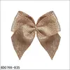 6 Cores 3 Pontos Nó de Mão Borboleta 8D07Kk Flor de Yao Mingfei Decoração 26*25mm Acessórios para Roupas e Cabelos Fio Prateado Laço