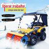 Pequeno Varredor de Neve, Gasolina, Diesel, Máquina de Polimento de Neve, Escova de Rolo Varredora de Neve Municipal Ecologicamente Correta, Máquina de Remoção de Neve de Estrada