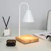 Lámpara de Aromaterapia Transfronteriza, Lámpara para Derretir Cera, Lámpara para Derretir Velas, Lámpara de Mesa para Regalo de Mesita de Noche en Dormitorio, Temporizador con Atenuación, Arte en Madera, Aromaterapia sin Llama
