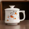 Taza de Cerámica de Jade para Oficina, Taza Personal, Vaso de Agua para Oficina, Reunión Anual, Evento Festivo, Regalo Souvenir