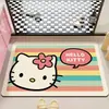 Alfombra de Piso de Barro Diatómico de Anime de Dibujos Animados para el Hogar, Entrada de Baño, Alfombra Absorbente de Agua, Fácil de Limpiar, Alfombra de Piso de Baño, Dropshipping