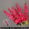 Flor de Simulação Haste Única Dendrobium Casamento Haste Alta Linha Decoração de Salão de Casamento Arte Floral Fundo Arranjo de Flores Flores para Caminho