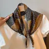 Pañuelo para la cabeza de caballo marrón, estilo fino de verano, transpirable, tacto suave, textura de encaje con cuentas, bufanda de seda, turbante, pañuelo triangular para mujer
