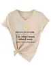 Camiseta de manga corta con cuello en V, versátil, para mujer, sitio independiente de Amazon