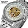 Relógio mecânico automático Guangzhou Station West Watch Jaragar masculino, casual, com mostrador grande e vazado