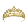 Coroa de Aniversário Jiu Shimei Nova Formato Estrela Coroa Completa de Diamante Faixa de Cabeça Acessórios de Cabelo Joias de Coroa de Aniversário Atacado