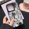 Funda Espejo Gato para Teléfono Móvil Apple 16/17 Promax Adecuada para Nuevo iPhone 13/14 Anticaídas 15 Funda Protectora