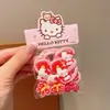 Novos Estilos de Elásticos de Cabelo Infantis, Doces Gatinhos de Desenho Animado Pequenos Elásticos para Meninas, Não Danificam o Cabelo, Cordas de Cabelo Anel de Toalha