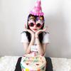 Gafas Divertidas de Celebridad de Internet del Mismo Estilo de Xiaohongshu para Cumpleaños, Decoración Creativa para Fiestas Infantiles, Gafas con Forma de Pastel