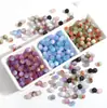 Cuentas Redondas de Ojo de Gato de Resina de 8/10mm Cuentas para Pulsera de Joyería DIY Materiales Sueltos con Acabado Mate Iridiscente Lote Mixto Entrega Rápida