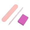 Paquete de Materiales para Manicura Portátil Set de Lima Fina de Astilla de Madera Palo de Cristal Manicura Mini Bloque de Tofu Manicura Herramienta Especial Paquete