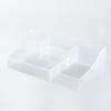 Caja de Almacenamiento de Plástico Apilable Estilo Japonés Cajón Transparente de Una Capa Gabinete de Almacenamiento Artículos de Escritorio Caja de Almacenamiento de Cosméticos