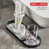 Vaso para Enjuague Bucal, Portacepillos de Dientes, Vaso para Cepillo de Dientes, Almacenamiento de Cepillo de Dientes Eléctrico, Dormitorio Estudiantil, Estante de Almacenamiento para Encimera de Lavabo de Dormitorio